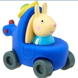 Peppa Pig Blue Toy Car with Rebecca Rabbit Figure
